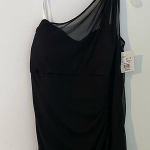 David’s bridal long black dress. Brand new, Size 18